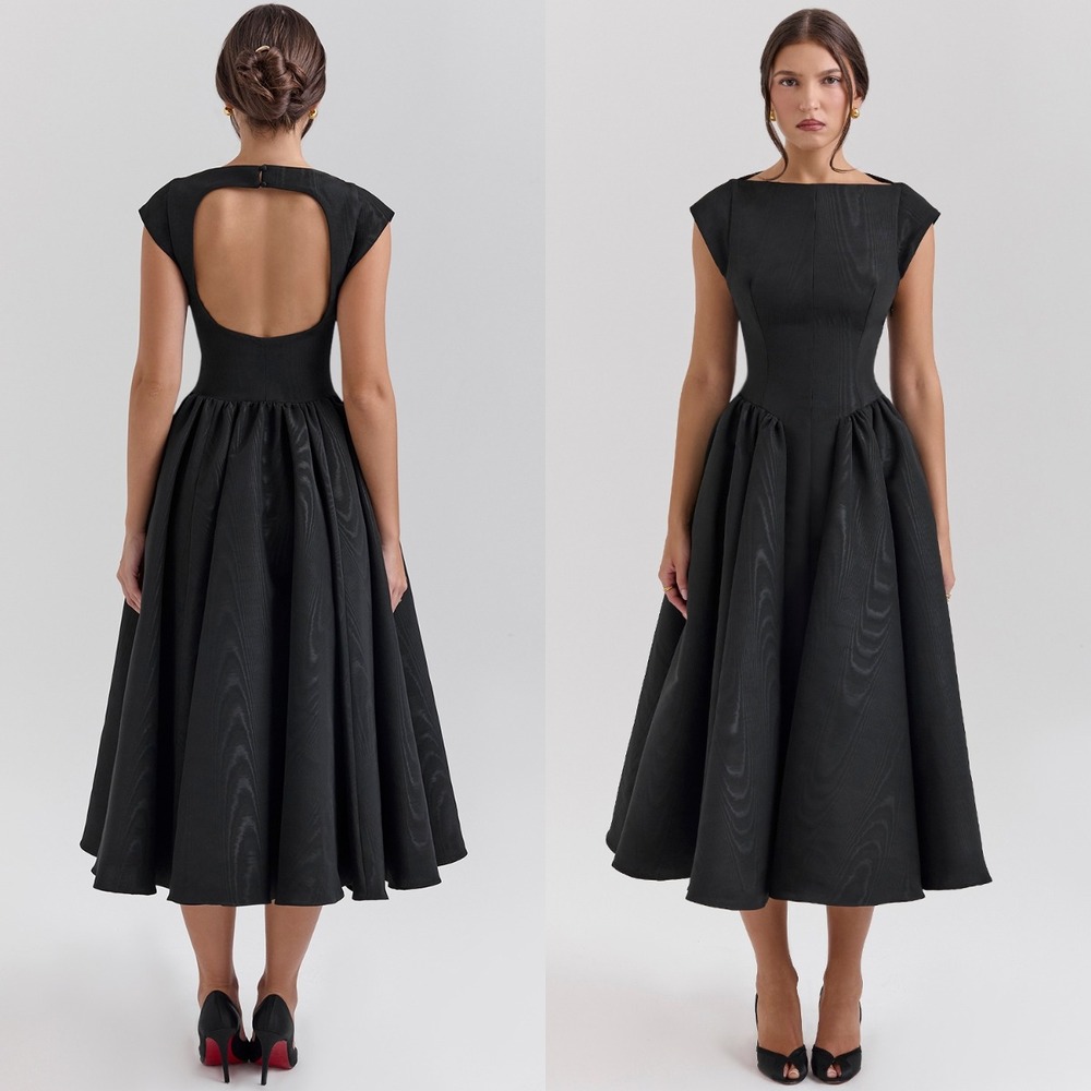 House of CB Black Midi Dress